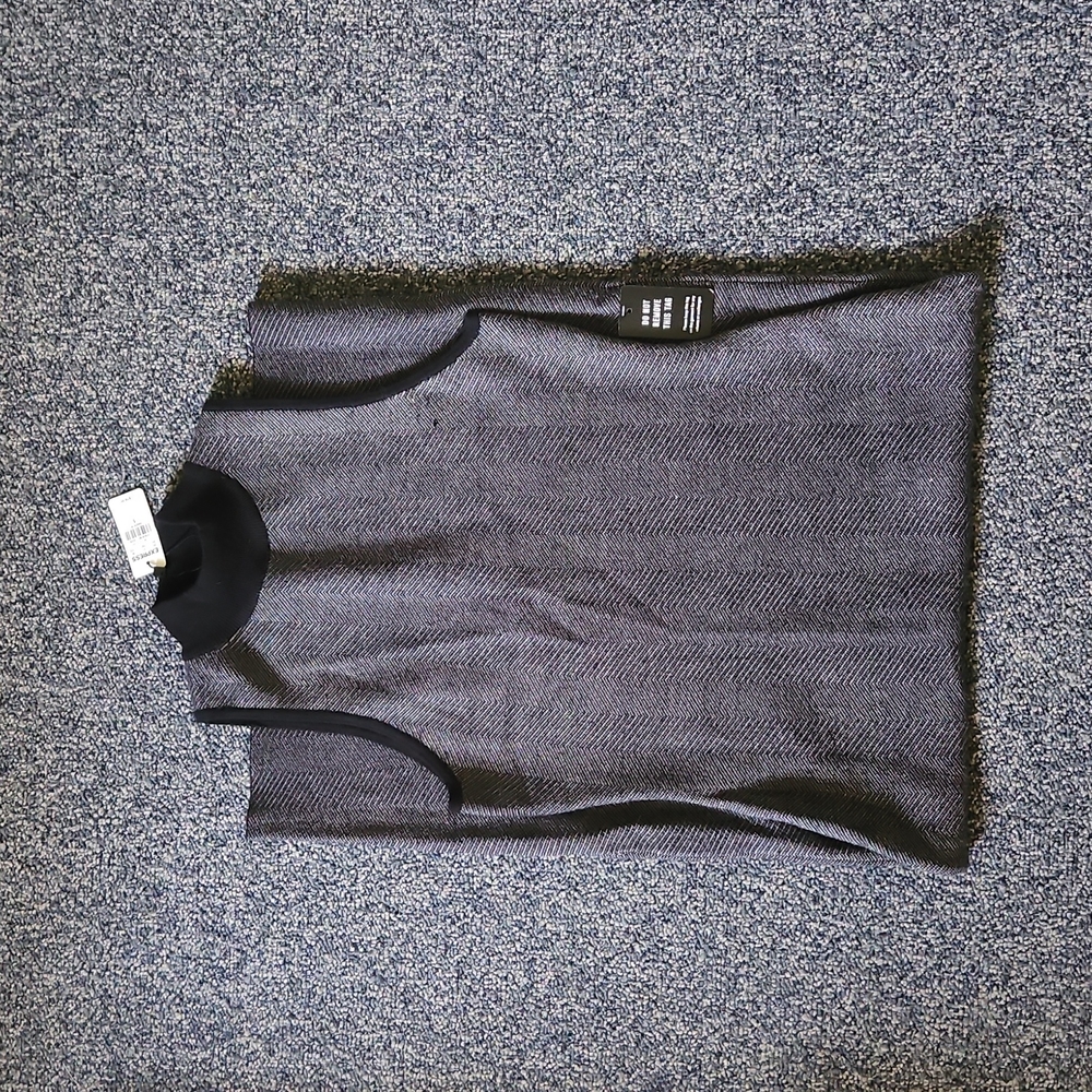 Grey and black long winter dress Express